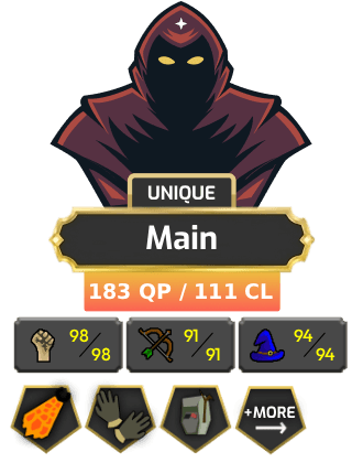 Main | Starter | TTL: 1676 | CL: 111 | QP: 183 [Fire Cape, B Gloves, Rigour, Ava's, MM2, MM1, Mithril Gloves, MA1 & MA2 + MORE!]
