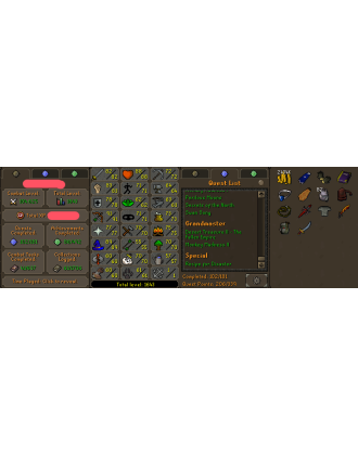 Main | Starter | TTL: 1643 | CL: 104 | QP: 206 [Fire Cape, B Gloves, Ava's, MM2, MM1, Torso, DT2, Mithril Gloves + MORE!]