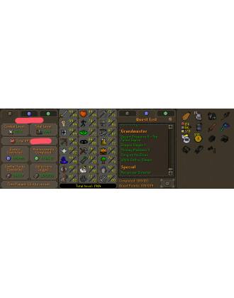 Main | Staker | TTL: 1964 | CL: 124 | QP: 335 [Max Melee, Avernic Defender, Fire Cape, B Gloves, Rigour, Augury, Ava's + MORE!]