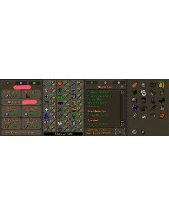 Main | Staker | TTL: 1858 | CL: 124 | QP: 305 [Max Melee, Avernic Defender, Fire Cape, B Gloves, Ava's, MM2, MM1, Void + MORE!]