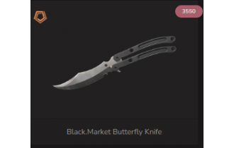 UNIQUE - Unranked - Black Market Butterfly Knife [3 Agents, LVL 20, Good Starter and MORE!]