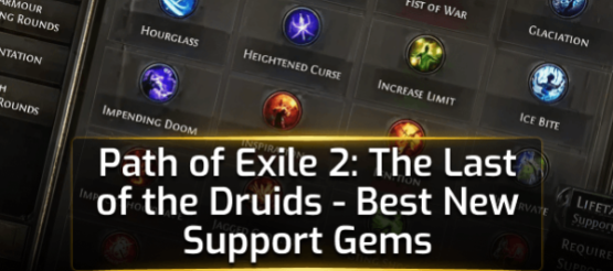 PoE 2 The Last of the Druids - Best New Support Gems PoE 2 The Last of the Druids - Best New Support Gems