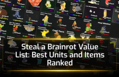 Steal a Brainrot Value List: Best Units and Items Ranked