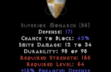 4 Socket Monarch Farming for Spirit in D2R 2.8